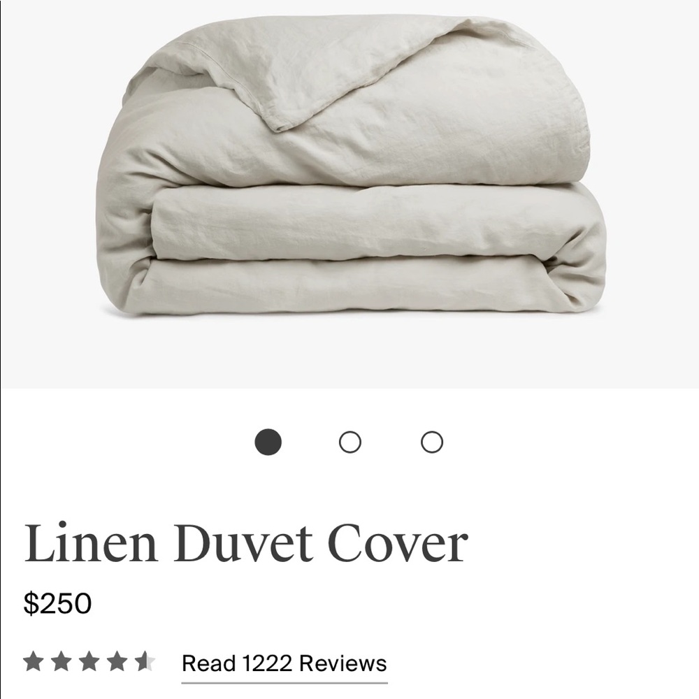 Parachute duvet full/queen in bone new